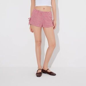 NWT Wild Fable gingham side tie shorts